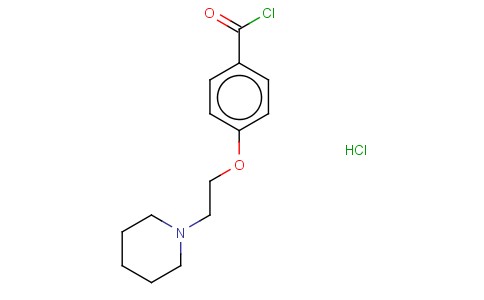 4-(PIPERIDIN-1-YL-ETHOXY)-BENZOYLCHLORIDE HYDROCHLORIDE